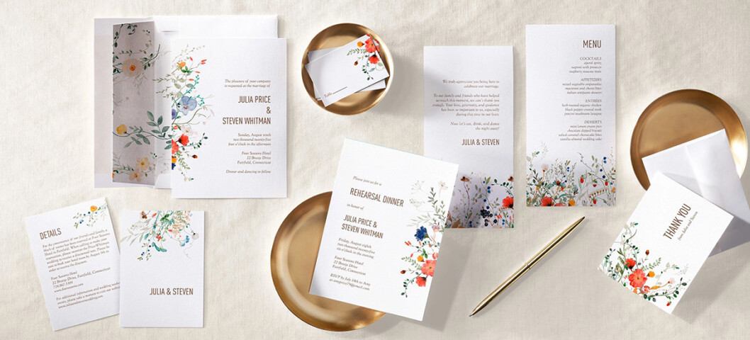 wedding cards and stationery
