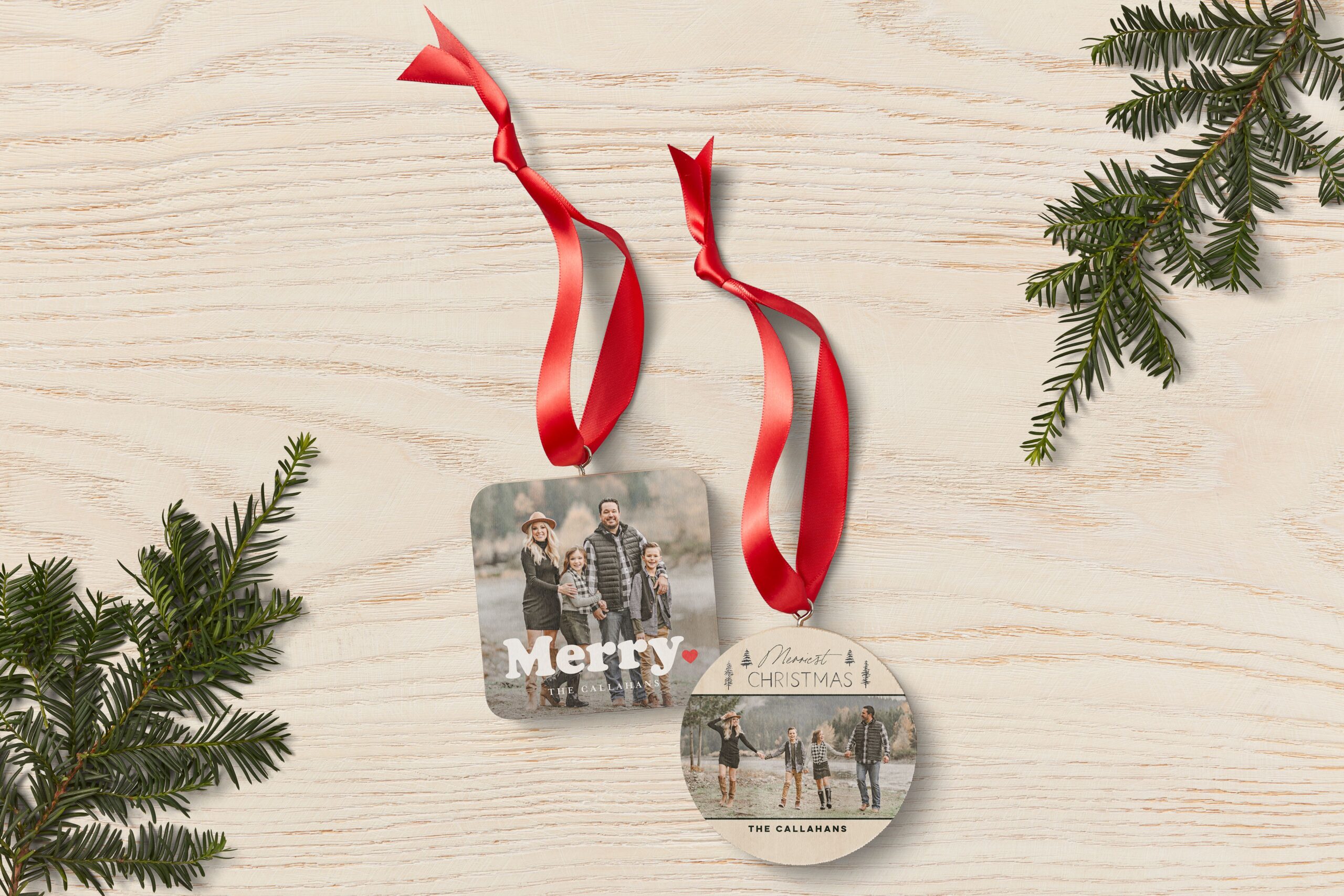 rustic christmas ornaments