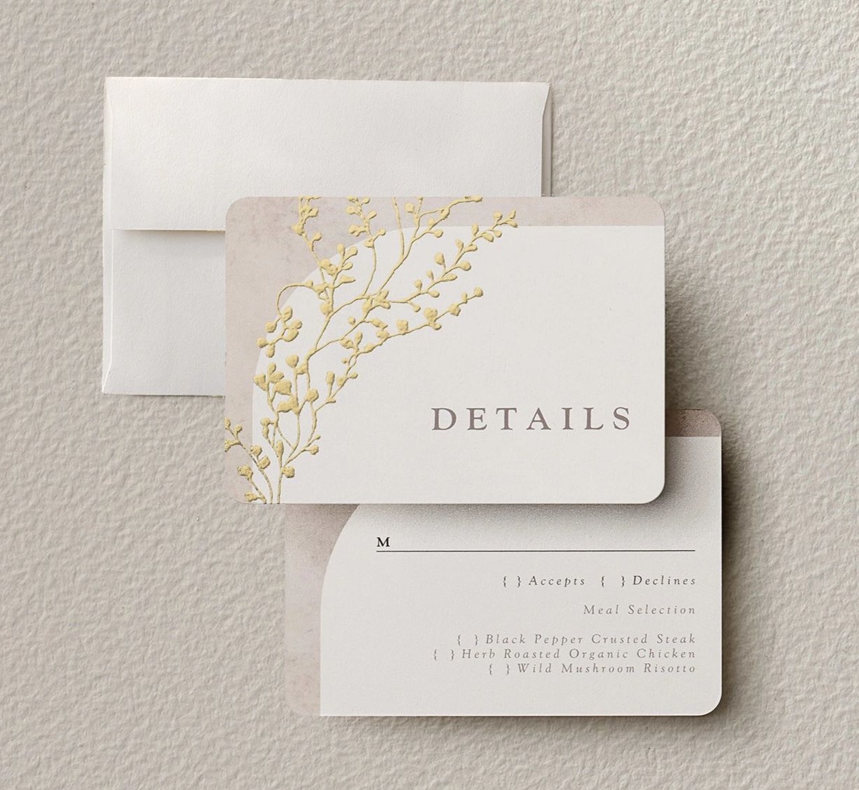 wedding rsvp card