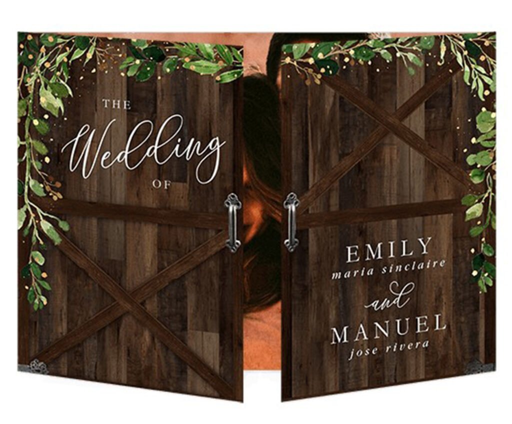 Barn Door Wedding Invitation
