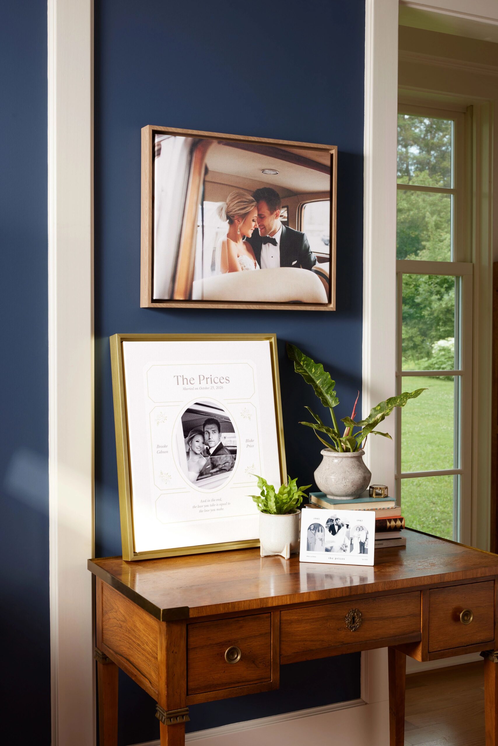 two wedding canvas prints