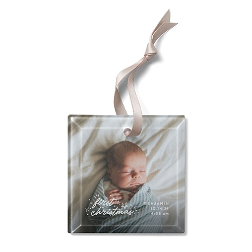 baby photo ornament