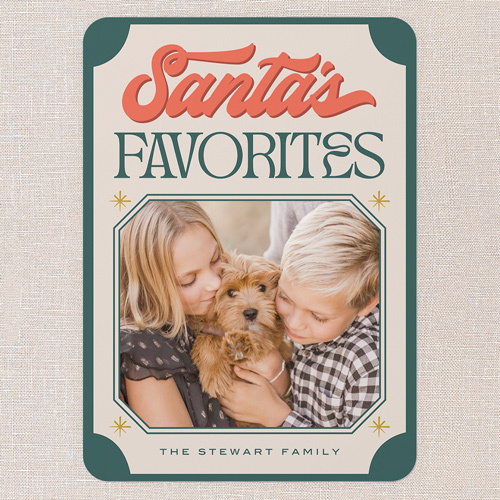 santas favorites christmas card
