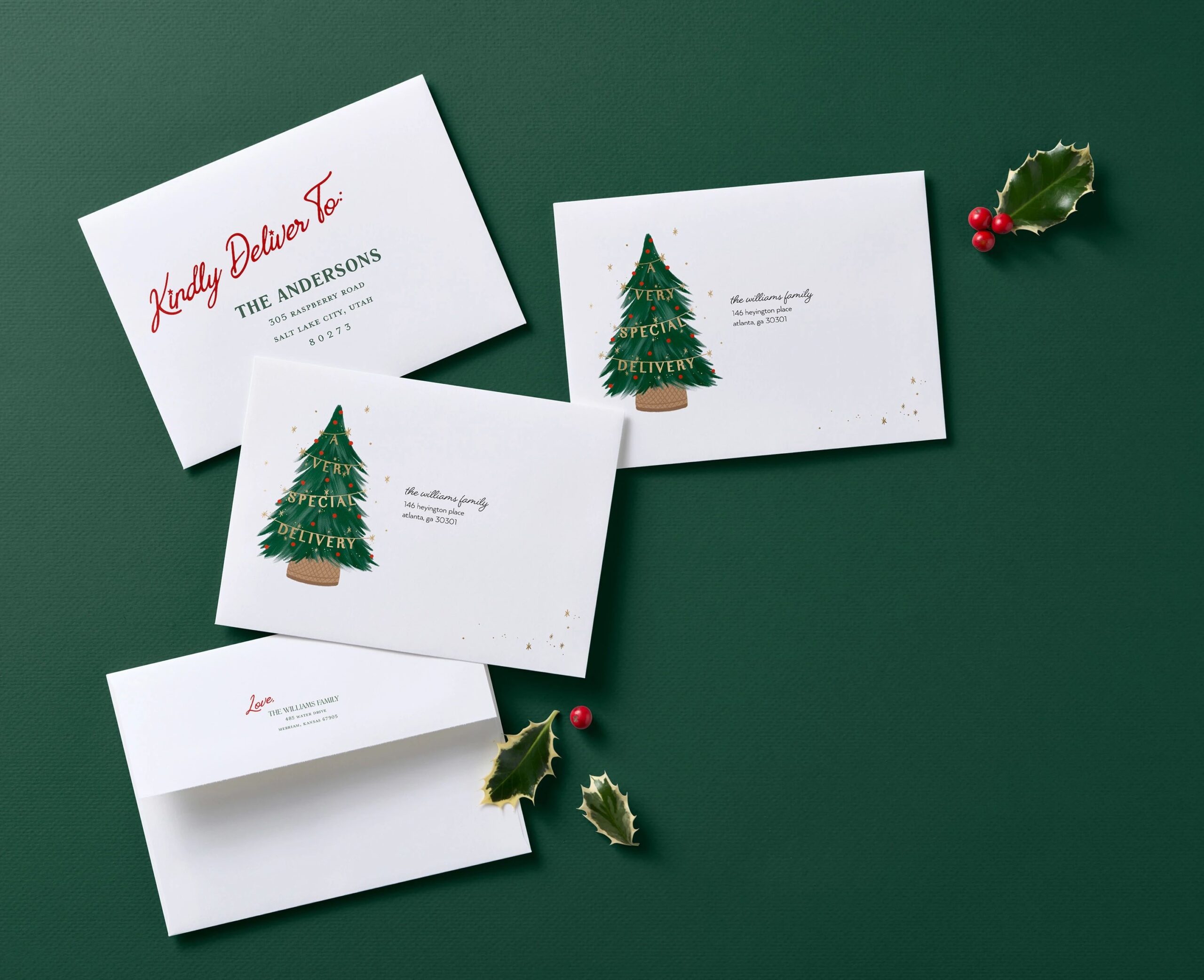 christmas card envelopes