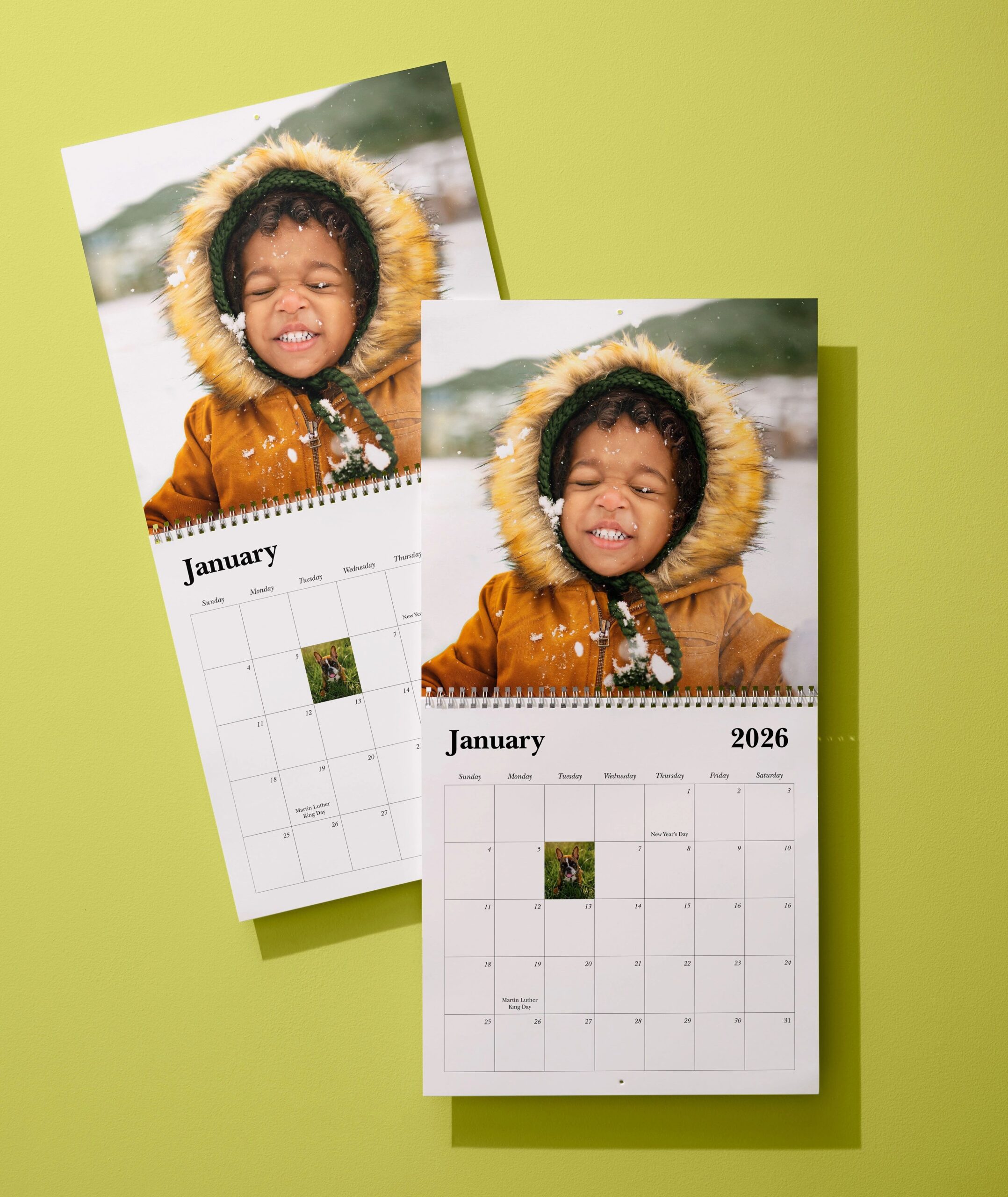two 2026 photo calendars