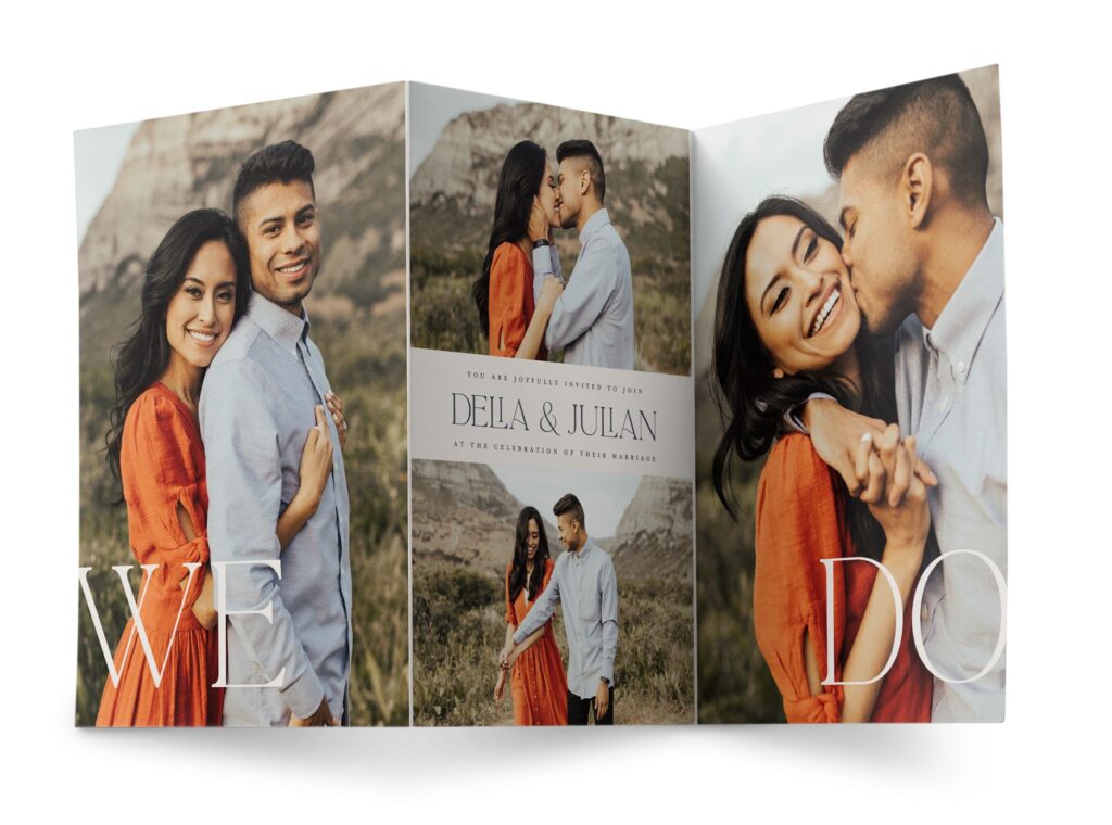 forever we do wedding invitation