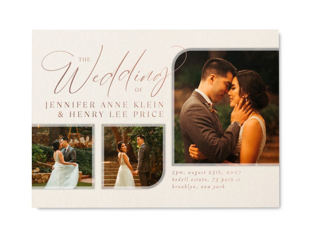 classic beauty wedding invitation