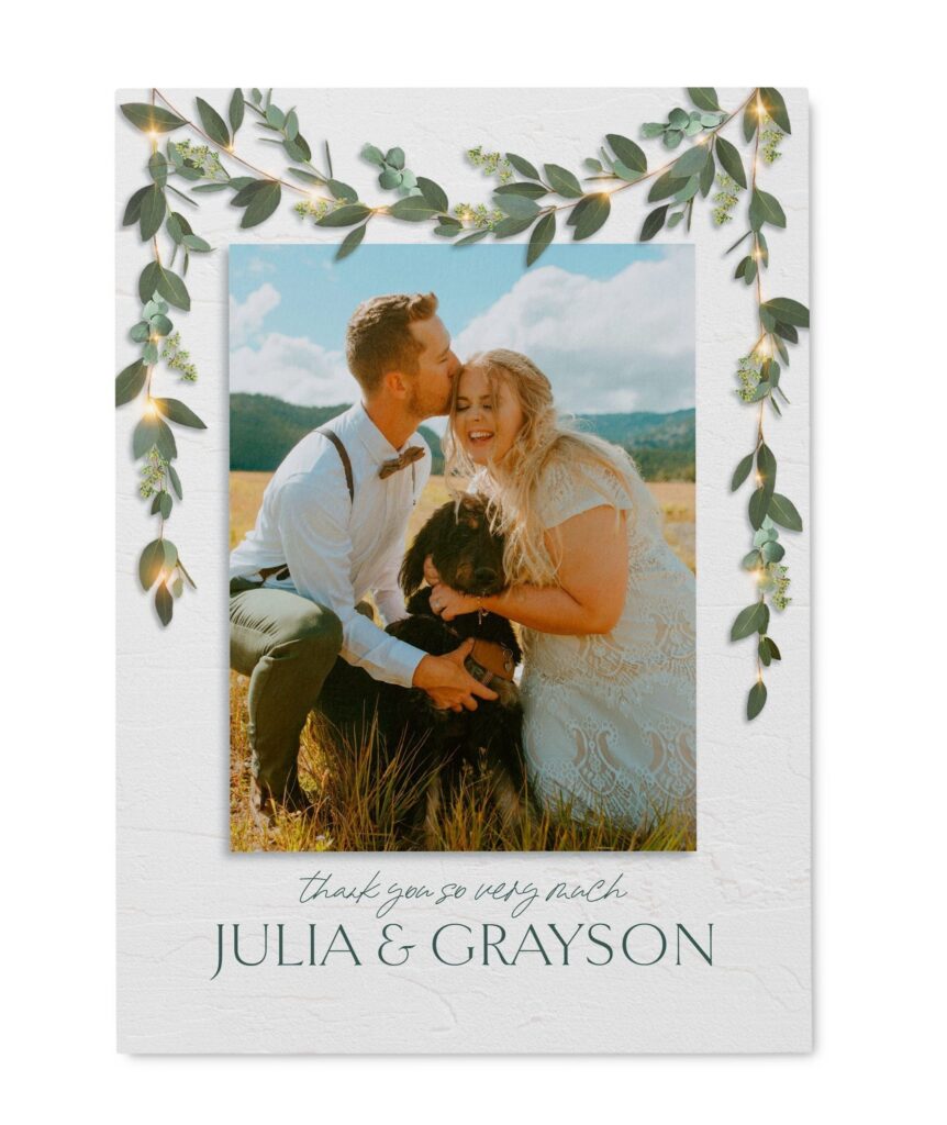 Laced Laurels Wedding Invitation