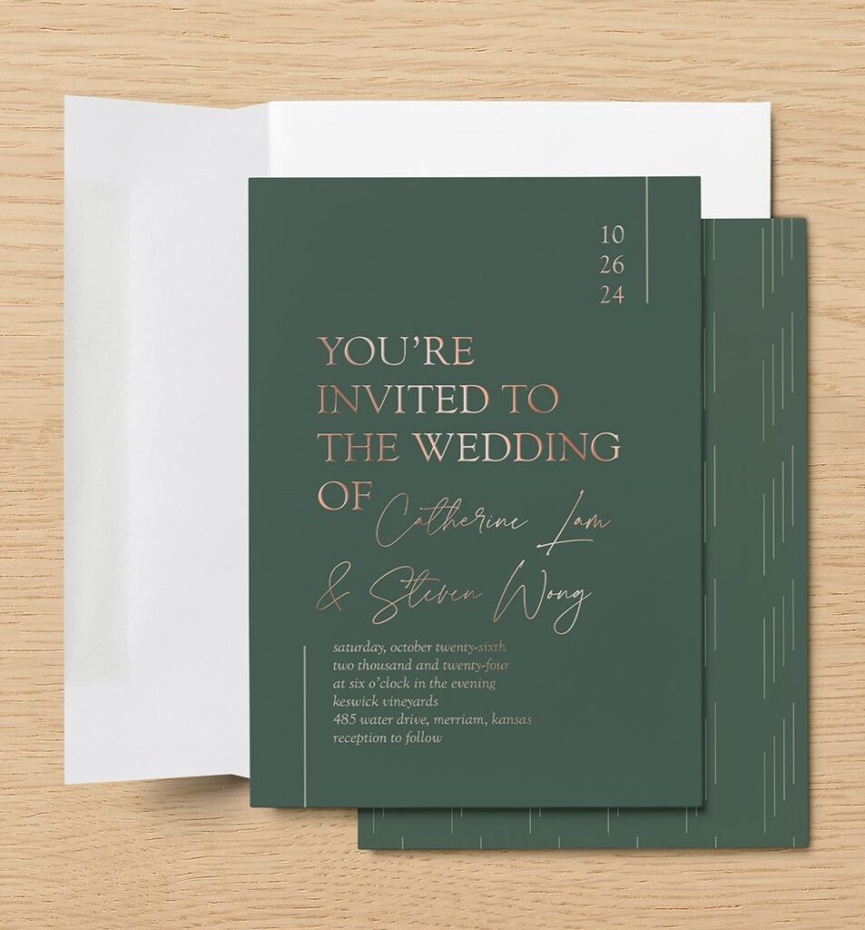 Divine Details Wedding Invitation 