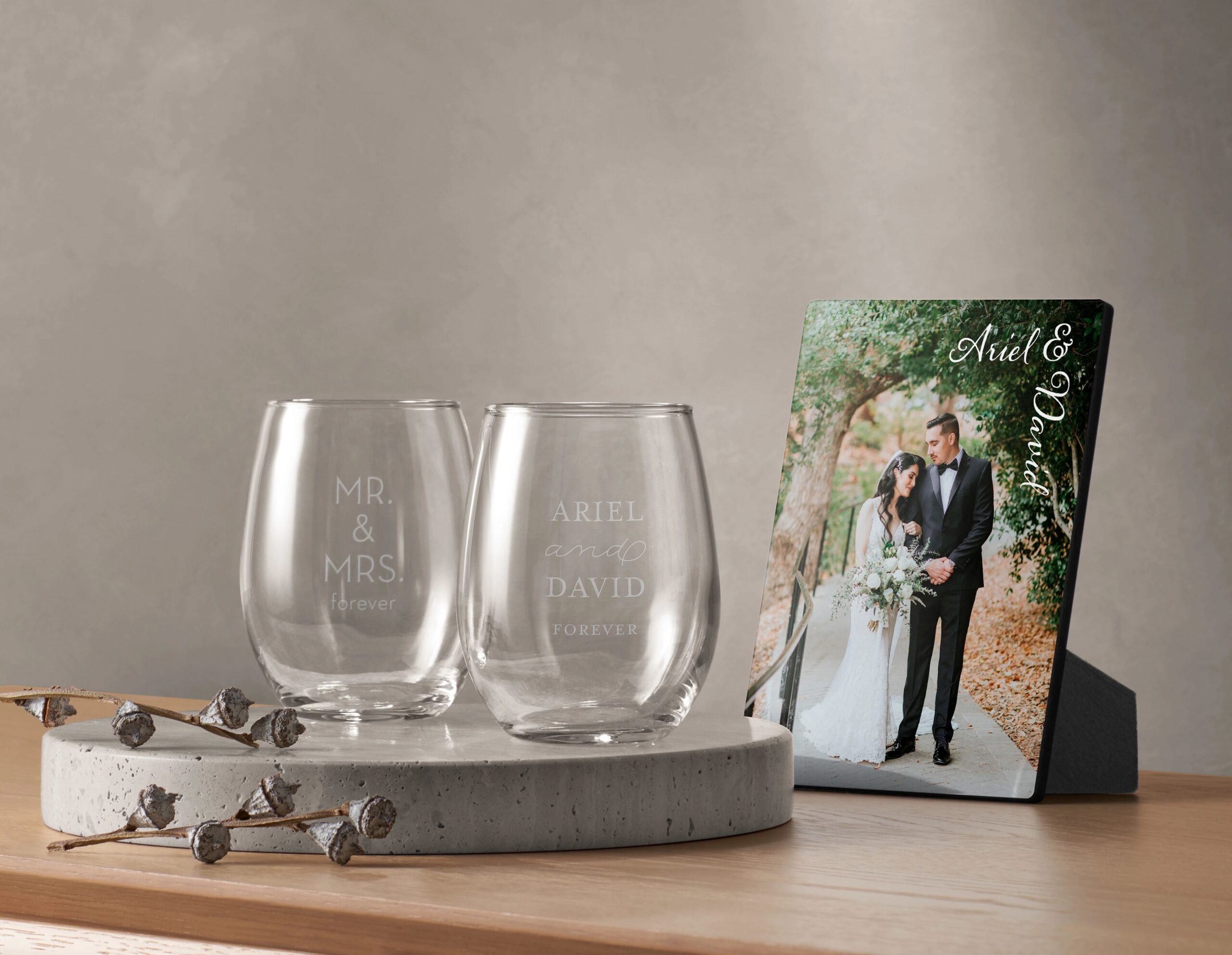 custom wine glasses