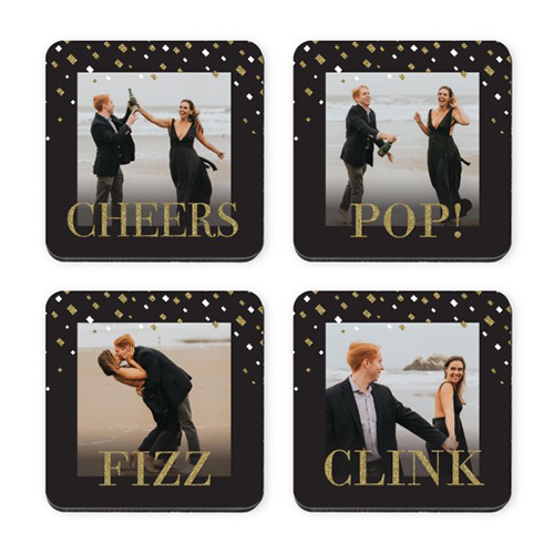 engagement photo coasters