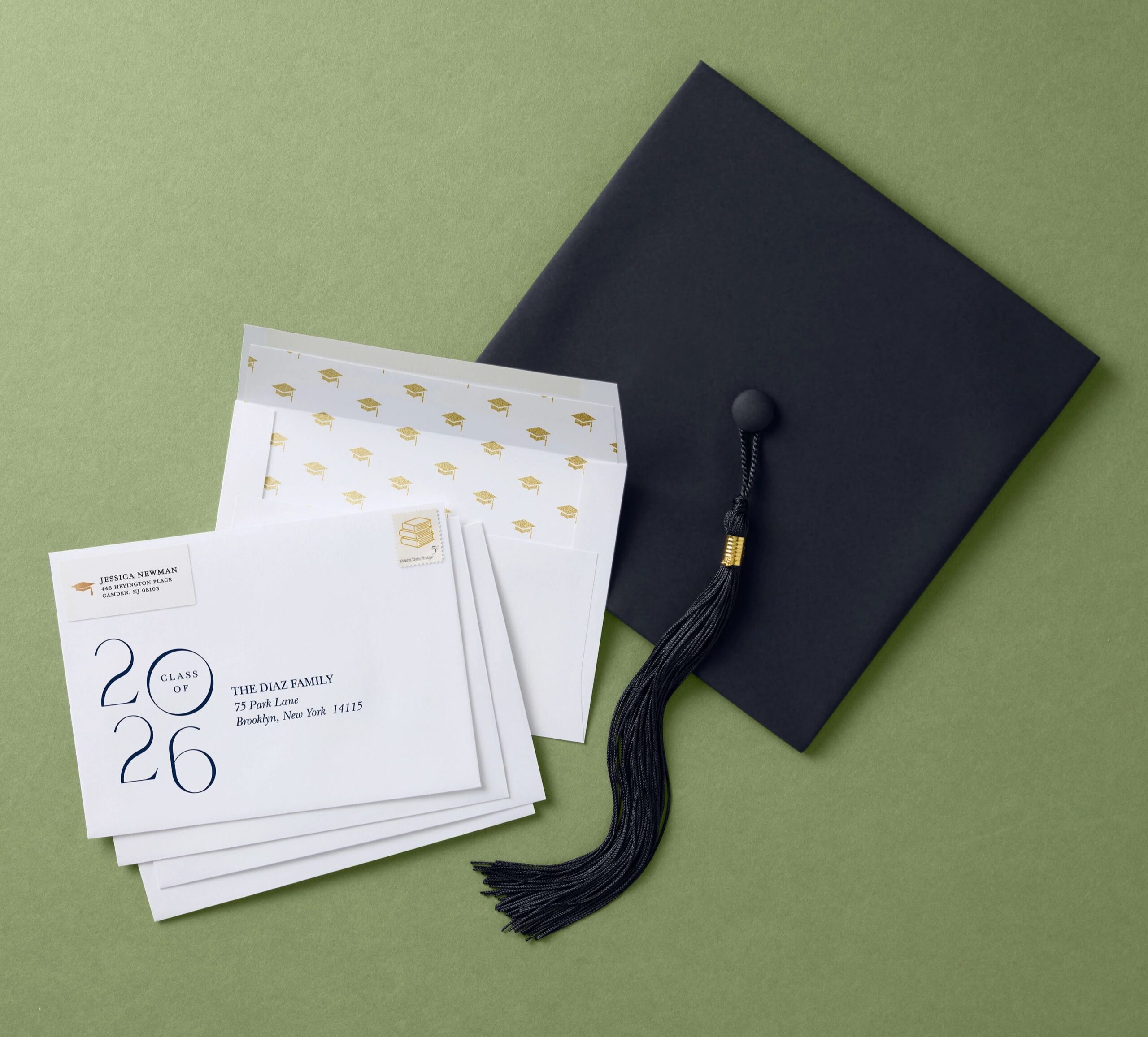 addressed graduation card envelope 2026